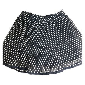 F21 Black and gold mini skirt